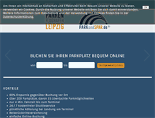 Tablet Screenshot of parken-flughafen-leipzig.de